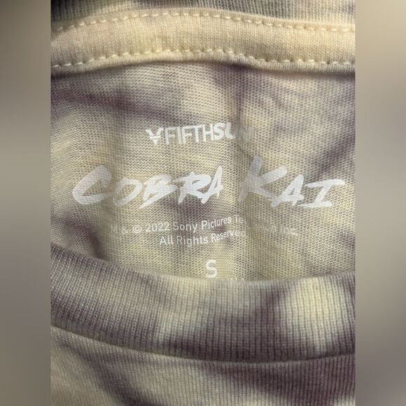 Cobra Kai Yellow Rose Tie-Dye T-Shirt – Size Small, Licensed Graphic Tee - Picture 4 of 4